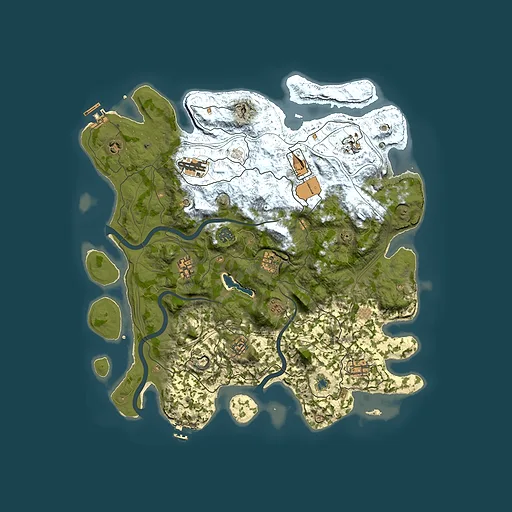 Rust map seed 18082026, 4250x4250m top-down preview