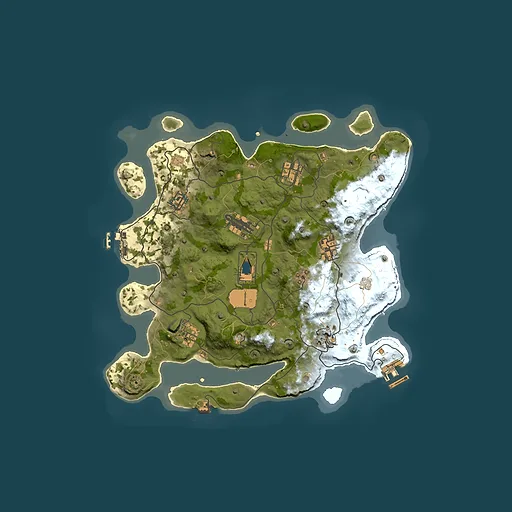 Rust map seed 1337, 3350x3350m top-down preview
