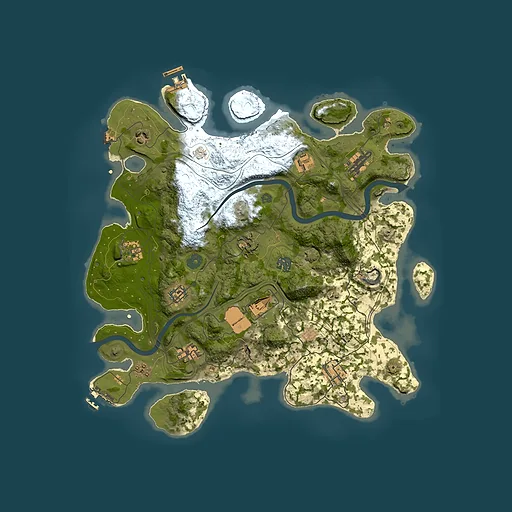 Rust map seed 1337, 3800x3800m top-down preview