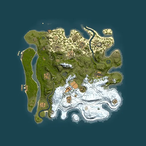 Rust map seed 1337, 3800x3800m top-down preview