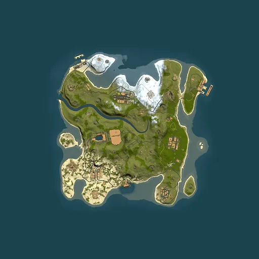 Rust map seed 1337, 3000x3000m top-down preview