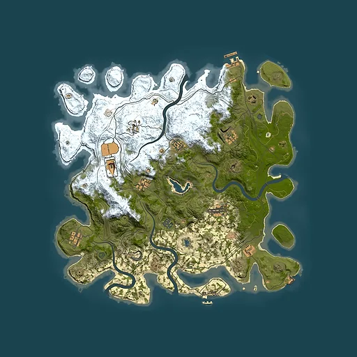 Rust map seed 498176764, 4250x4250m top-down preview