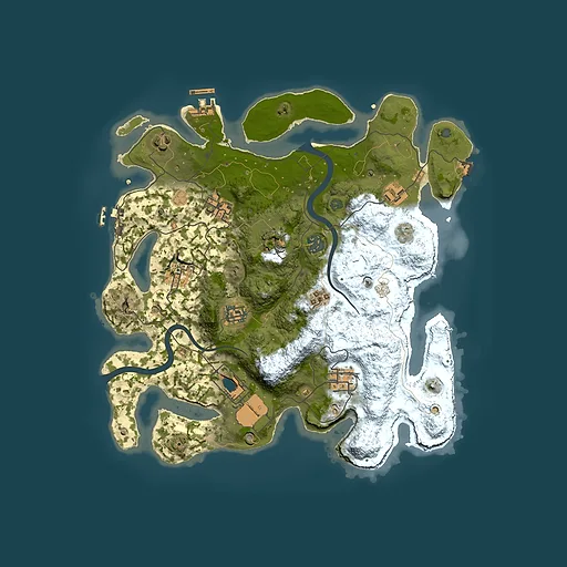 Rust map seed 94146244, 3500x3500m top-down preview