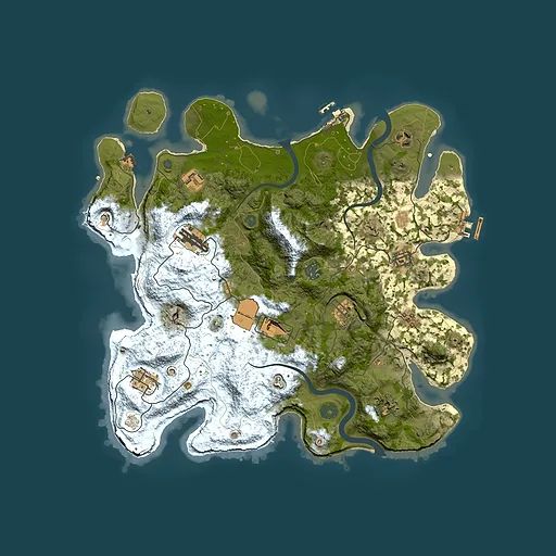 Rust map seed 1798069640, 3800x3800m top-down preview