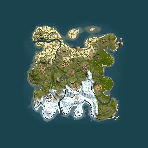 Rust map seed 533385073, 3000x3000m top-down preview