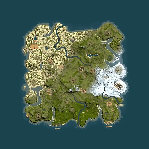 Rust map seed 1198154565, 4000x4000m top-down preview