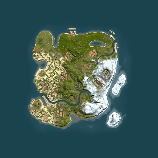 Rust map seed 1310447966, 3000x3000m top-down preview