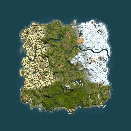 Rust map seed 50679093, 4000x4000m top-down preview