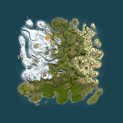 Rust map seed 1337, 4250x4250m top-down preview