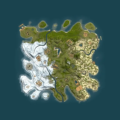 Rust map seed 1155153760, 3700x3700m top-down preview
