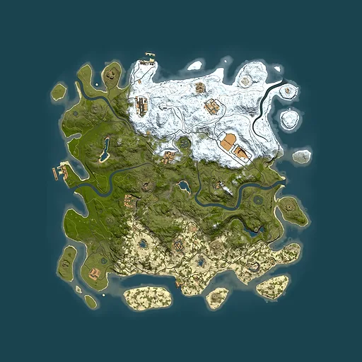 Rust map seed 2062330198, 4500x4500m top-down preview