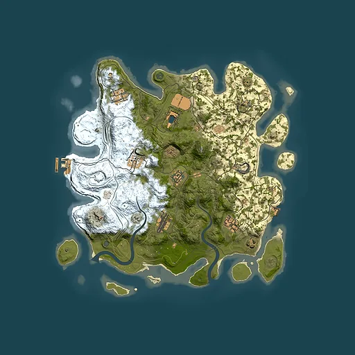 Rust map seed 1337, 3750x3750m top-down preview