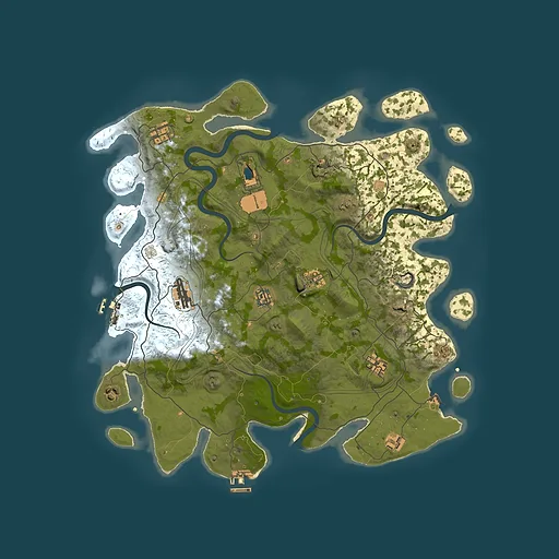 Rust map seed 1112022, 4250x4250m top-down preview