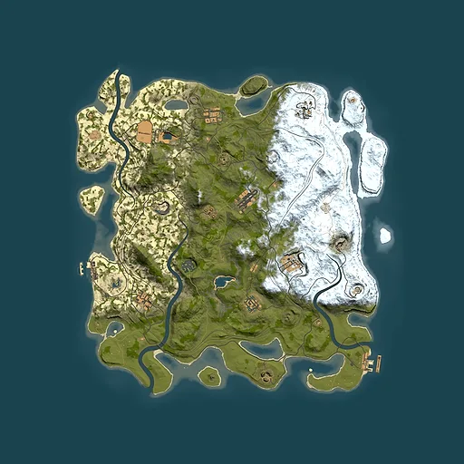 Rust map seed 22082026, 4250x4250m top-down preview
