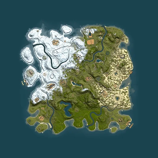 Rust map seed 1863903313, 4500x4500m top-down preview