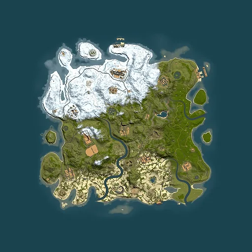 Rust map seed 917833579, 4000x4000m top-down preview