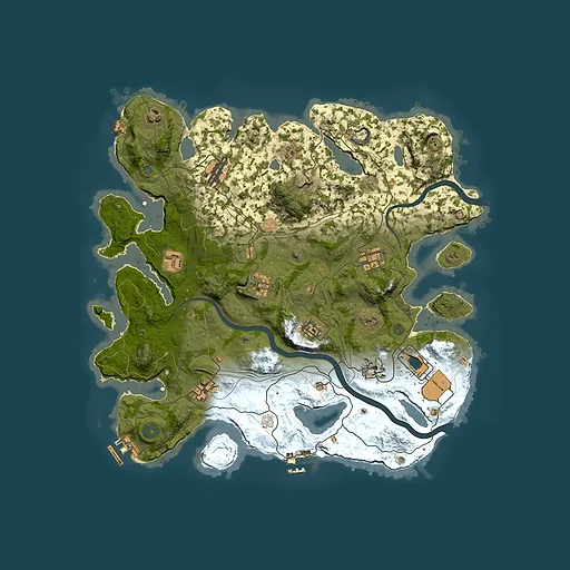 Rust map seed 1337, 3900x3900m top-down preview