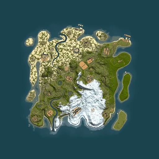 Rust map seed 1337, 3800x3800m top-down preview