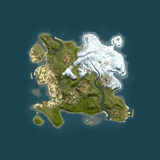 Rust map seed 2057122988, 3000x3000m top-down preview