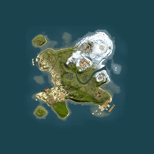 Rust map seed 2057122988, 2500x2500m top-down preview
