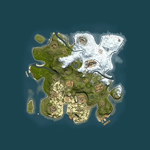 Rust map seed 377050317, 3000x3000m top-down preview