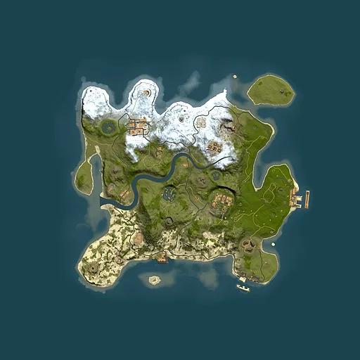 Rust map seed 1481950134, 3000x3000m top-down preview