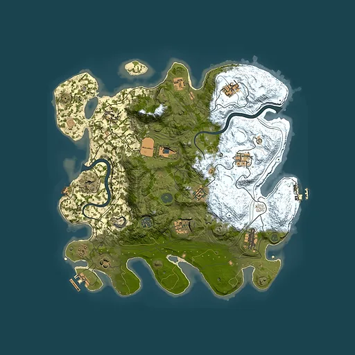 Rust map seed 1337, 3800x3800m top-down preview