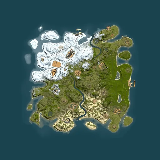 Rust map seed 1337, 3800x3800m top-down preview