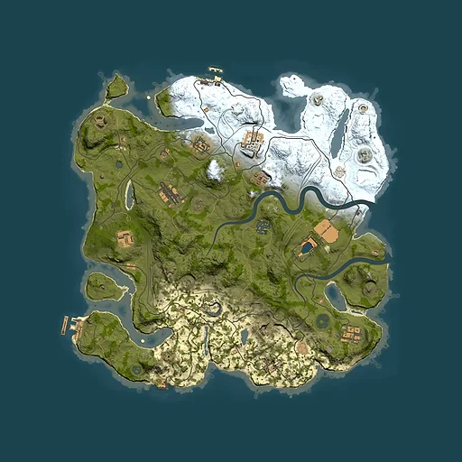 Rust map seed 1337, 3800x3800m top-down preview
