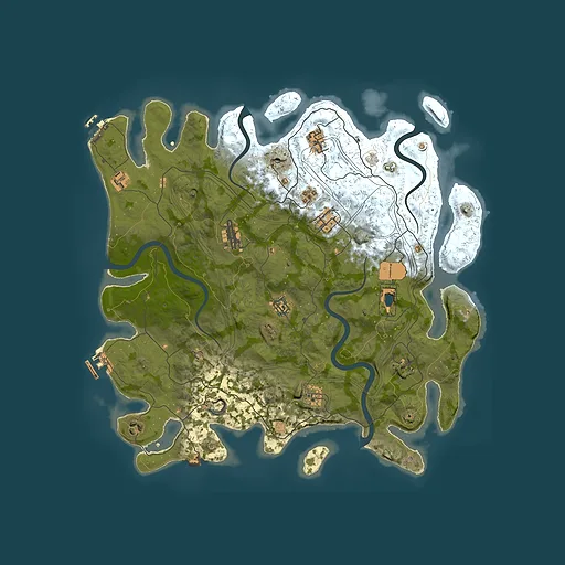 Rust map seed 1112022, 4250x4250m top-down preview