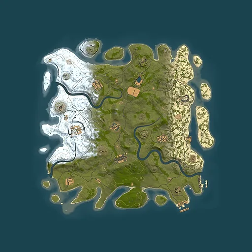 Rust map seed 1337, 4250x4250m top-down preview