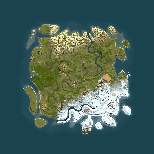 Rust map seed 1337, 4000x4000m top-down preview