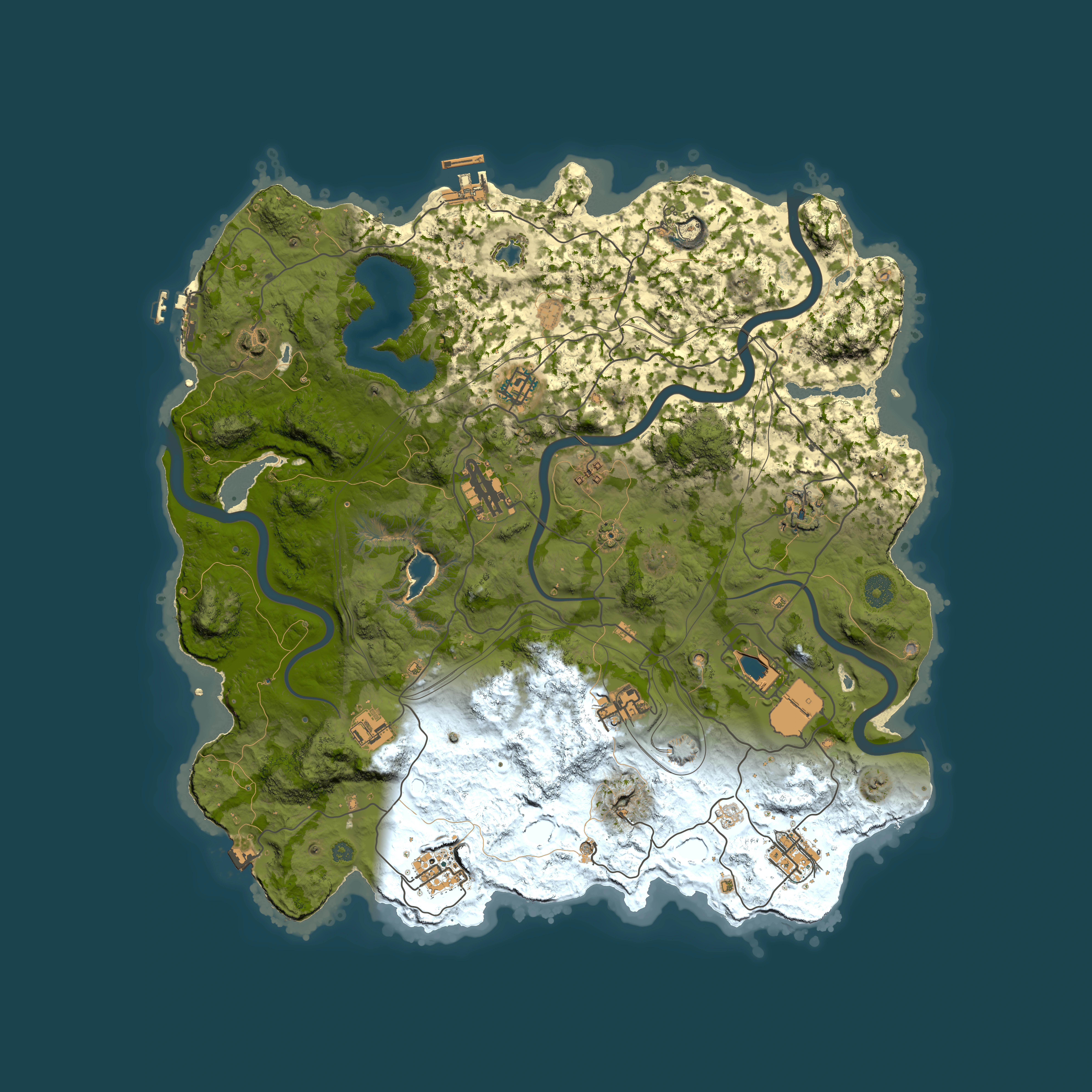 Full top-down render of Rust map seed 1504042078, 4000x4000m