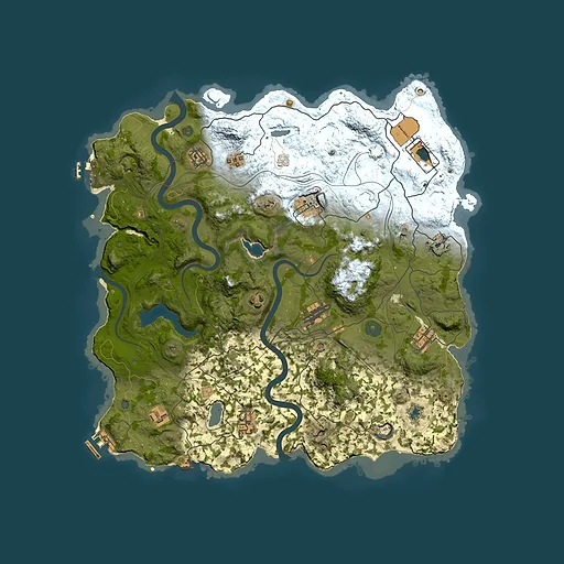 Rust map seed 1165646553, 4000x4000m top-down preview