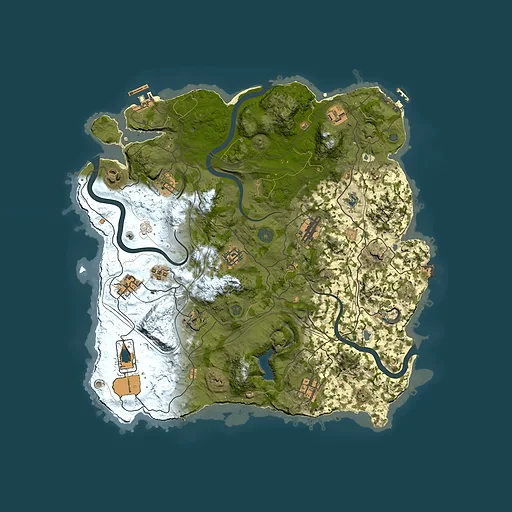 Rust map seed 980796100, 3750x3750m top-down preview
