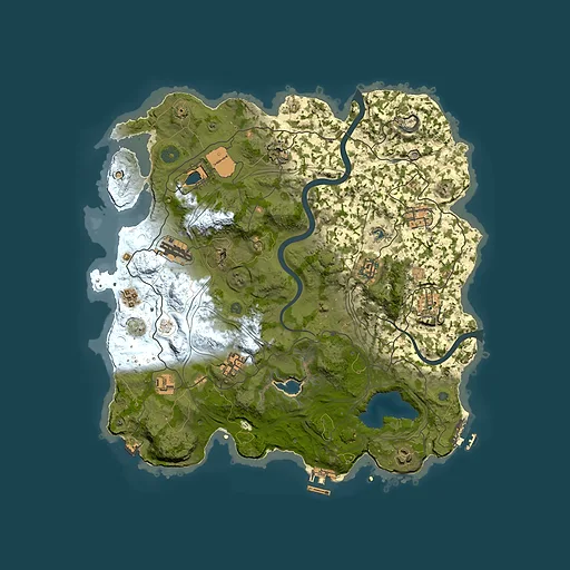 Rust map seed 764220870, 3750x3750m top-down preview