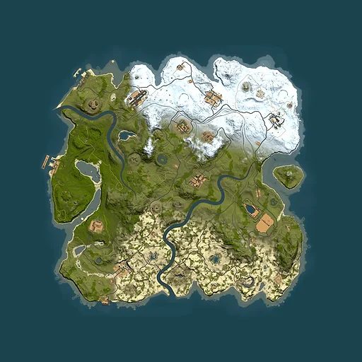 Rust map seed 1008350336, 4000x4000m top-down preview