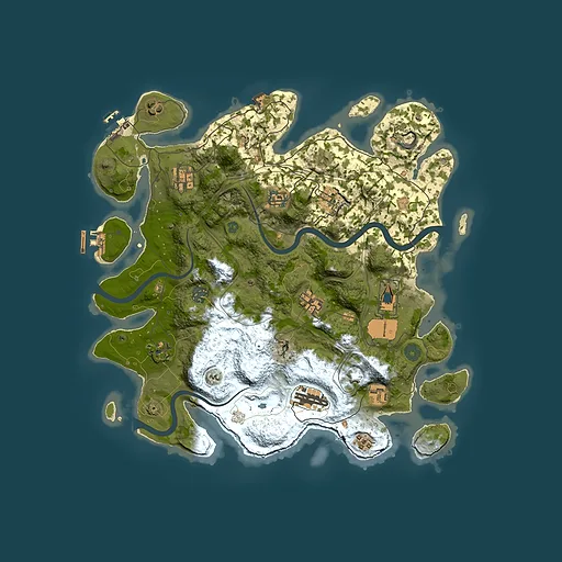 Rust map seed 1337, 3800x3800m top-down preview