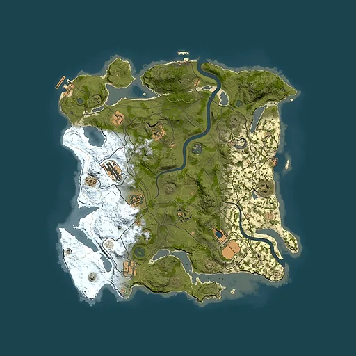 Rust map seed 1337, 3800x3800m top-down preview