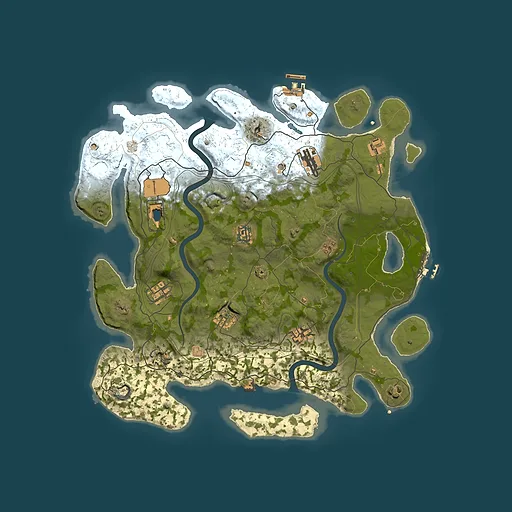 Rust map seed 1112022, 4000x4000m top-down preview