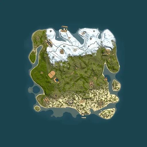 Rust map seed 1337, 3750x3750m top-down preview
