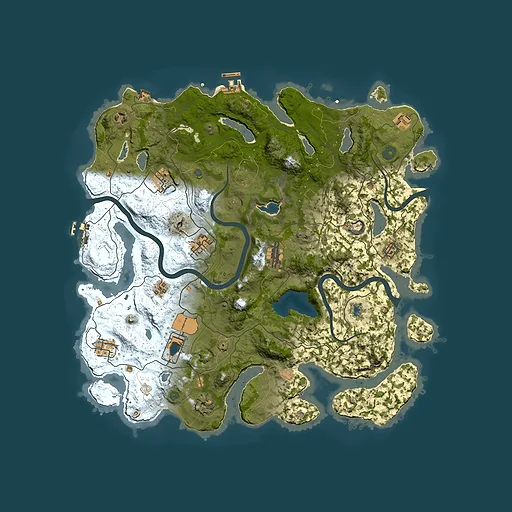 Rust map seed 3214, 4250x4250m top-down preview
