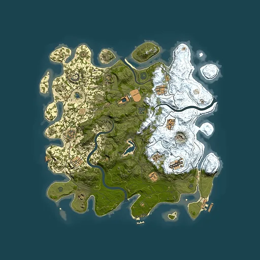 Rust map seed 0, 4250x4250m top-down preview