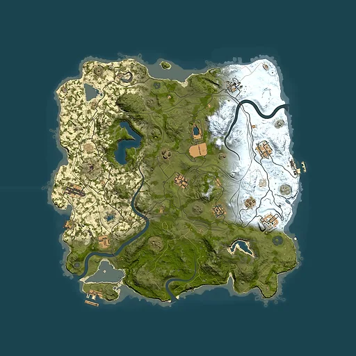 Rust map seed 1962048080, 4000x4000m top-down preview