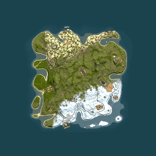 Rust map seed 1337, 3750x3750m top-down preview