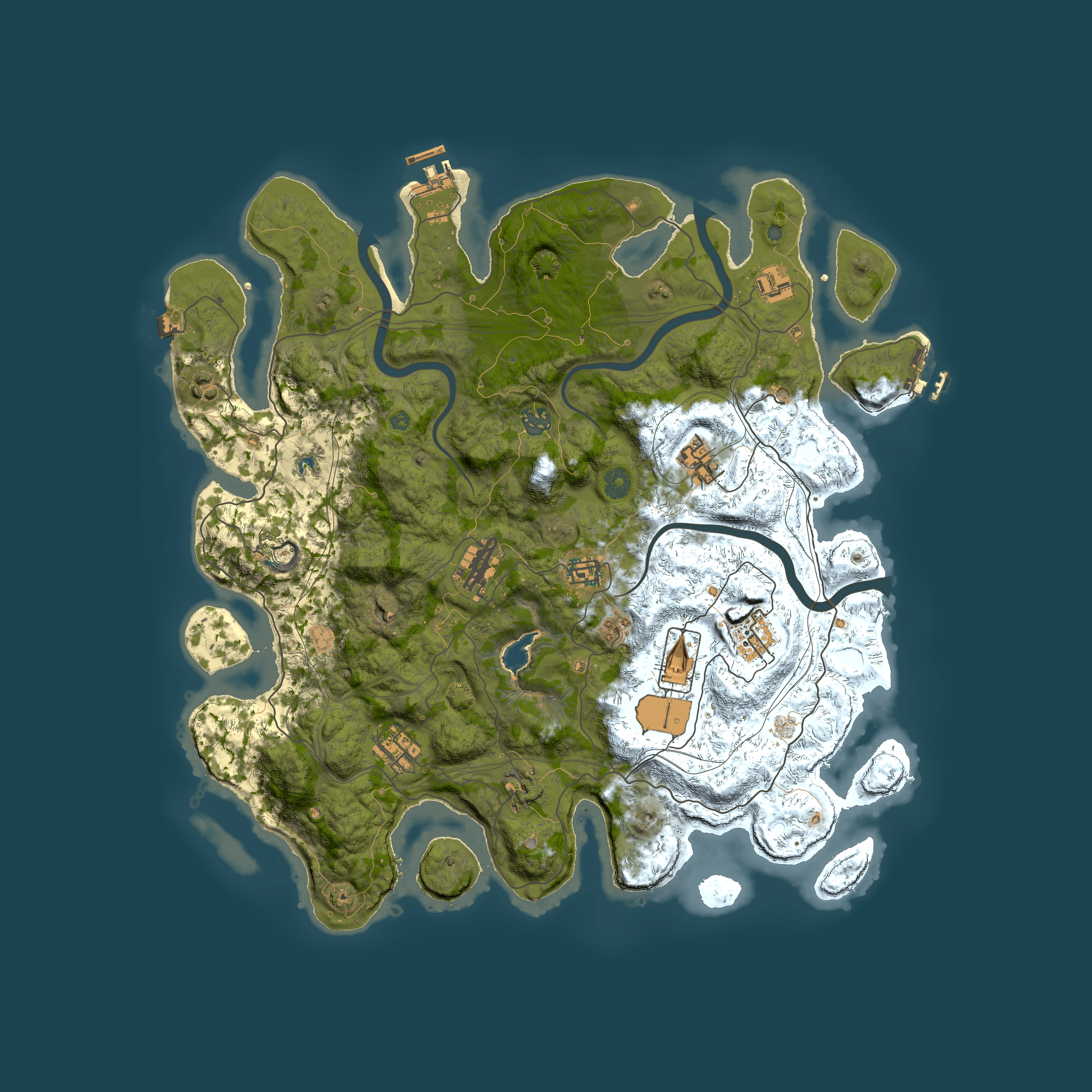 Full top-down render of Rust map seed 1440274916, 4250x4250m
