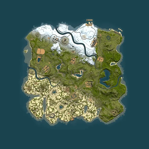 Rust map seed 1722567700, 3750x3750m top-down preview
