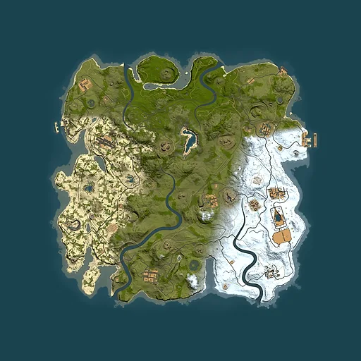 Rust map seed 1078058165, 4000x4000m top-down preview