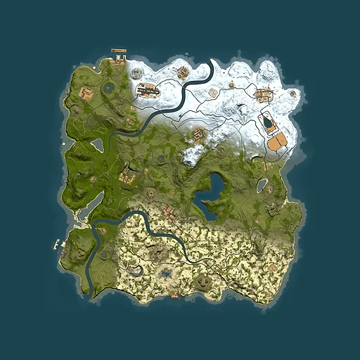 Rust map seed 57892868, 3750x3750m top-down preview