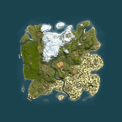 Rust map seed 1337, 3800x3800m top-down preview